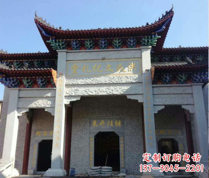 郴州景区三门石雕牌楼,精美绝伦的艺术之作
