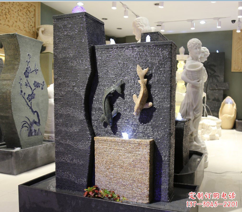 郴州九龙太子石雕喷泉——精巧绝伦的喷泉雕塑