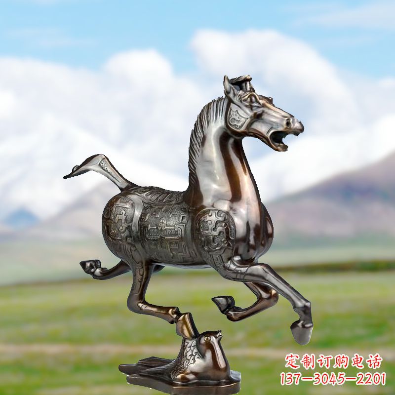 郴州烤漆马踏飞燕雕塑