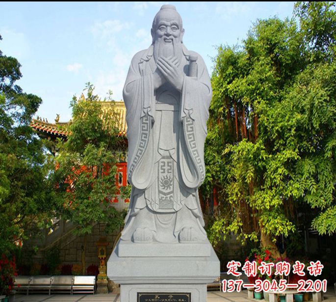 郴州孔子十哲石雕