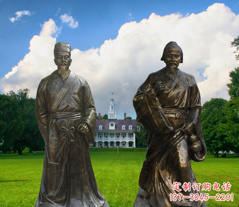 郴州传承古代名人——华佗雕塑
