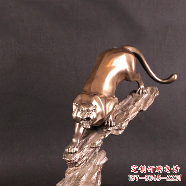 郴州猎豹玻璃钢雕塑——高级定制精美雕塑