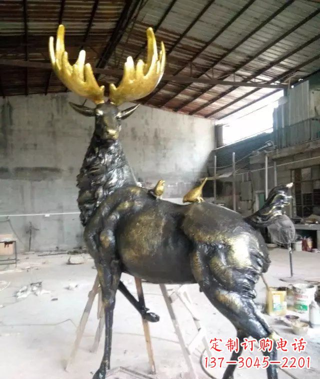 郴州羚羊动物铜雕