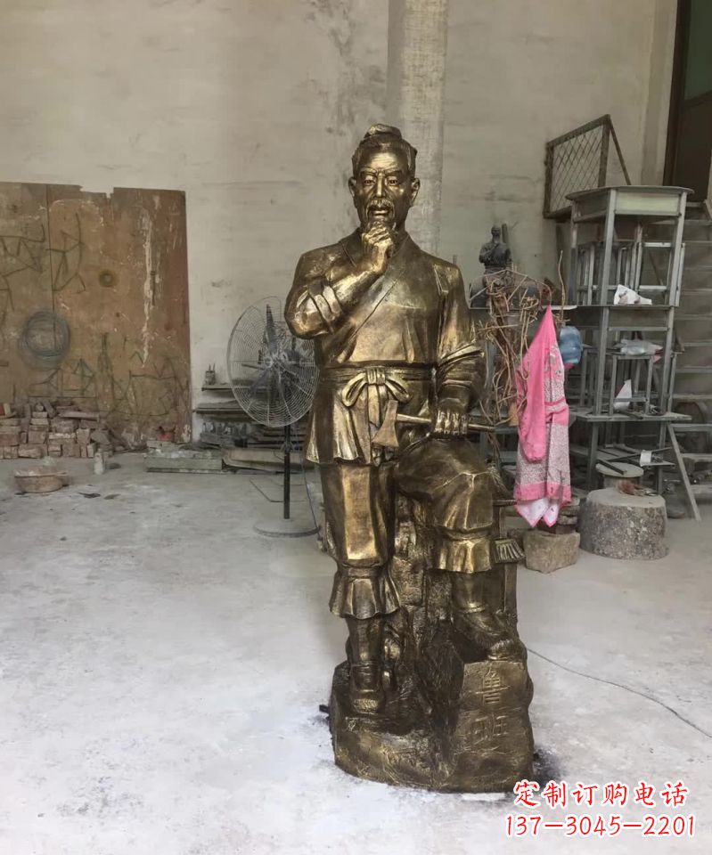 郴州精美鲁班古代人物雕塑