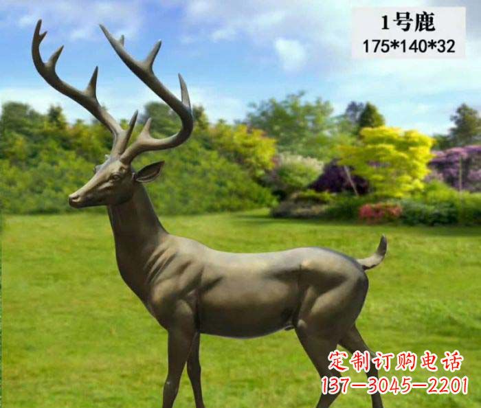 郴州鹿铜雕,尽显动物精髓