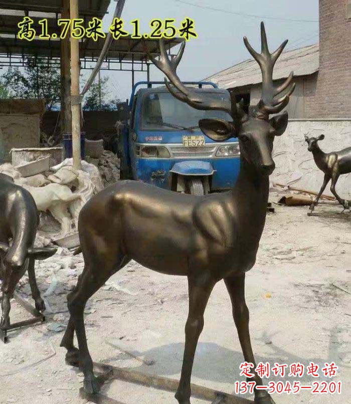 郴州艺术精美，高品质鹿铜雕塑