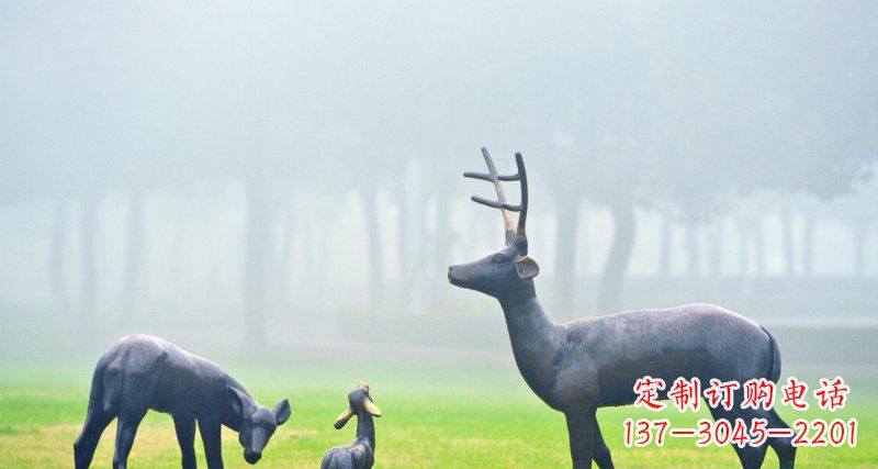 郴州鹿一家:精美绝伦的动物铜雕