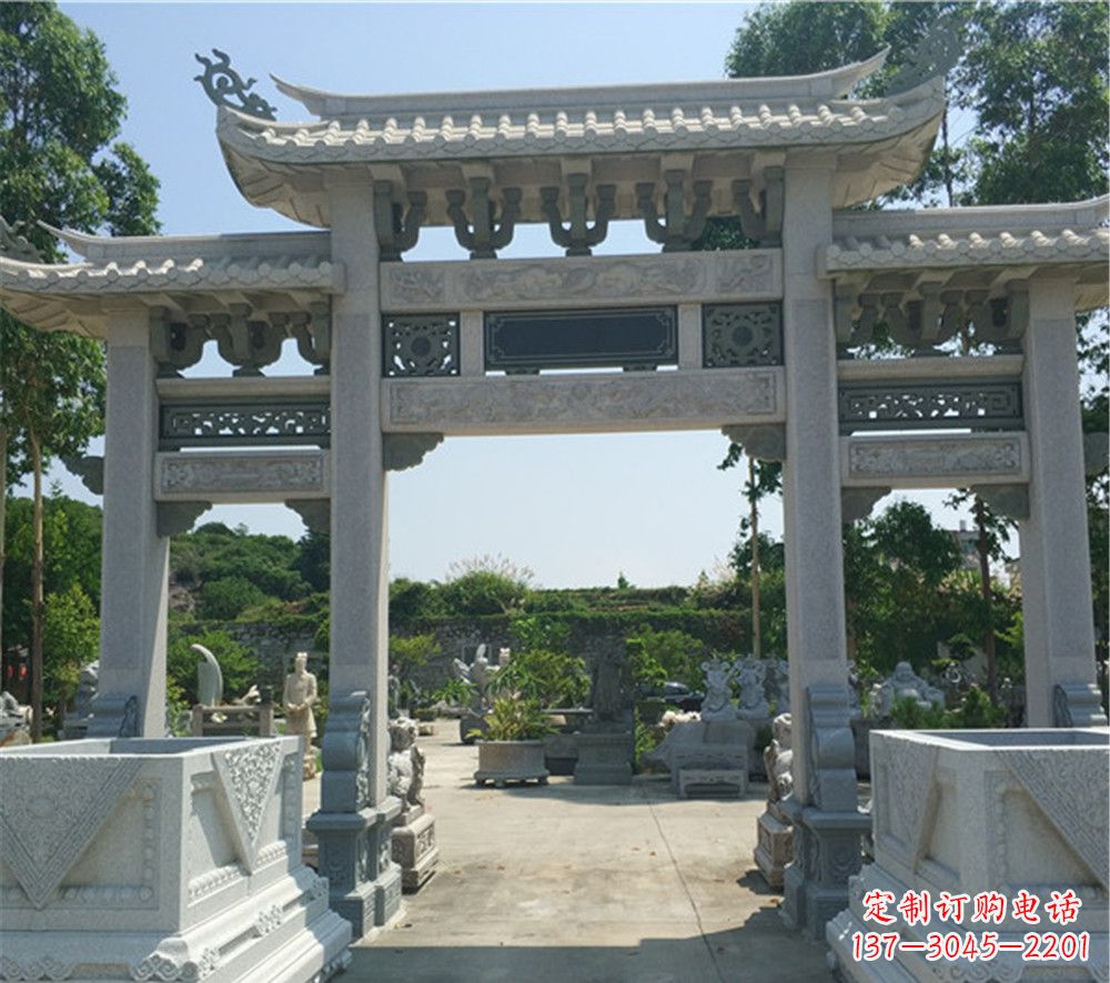 郴州全国厂家特制农村石牌坊雕塑