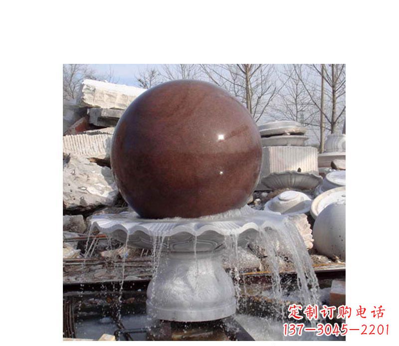 郴州喷泉小型风水球石雕