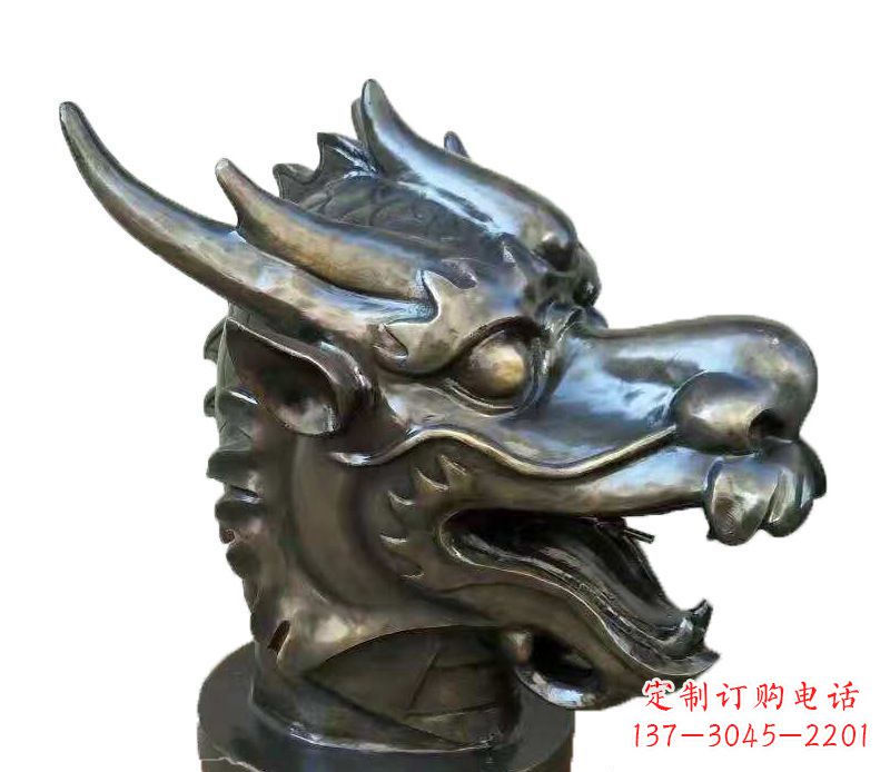 郴州喷水摆件生肖龙兽头动物铜雕
