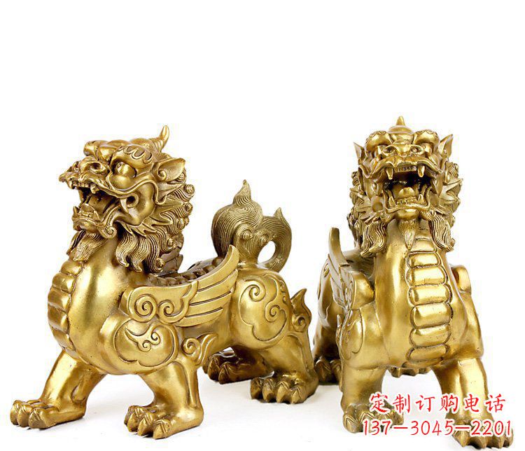 郴州精美貔貅铜雕，精致雕塑，来自中领雕塑