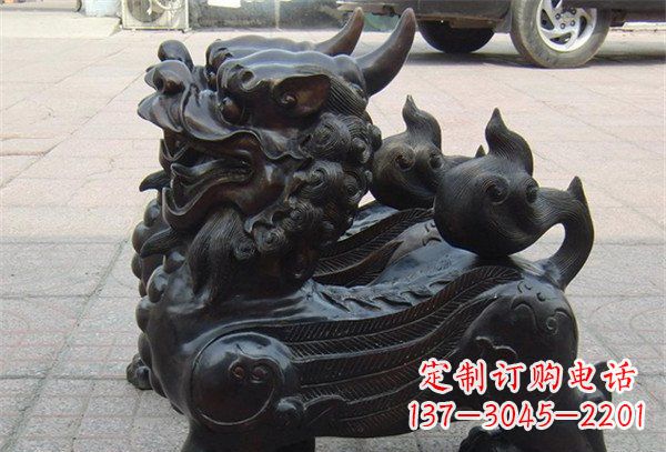 郴州象征保护,美轮美奂的貔貅辟邪神兽铜雕
