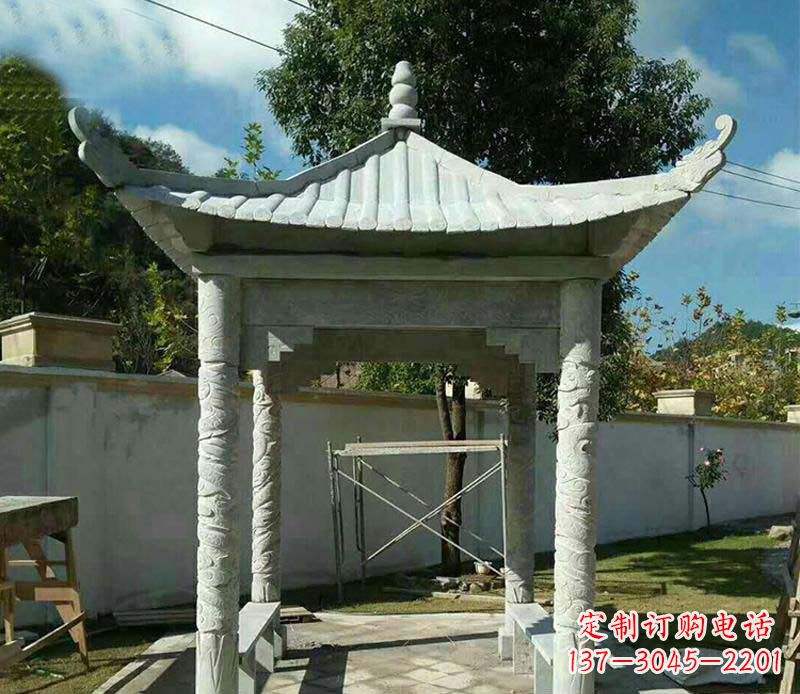郴州青石单层四角凉亭