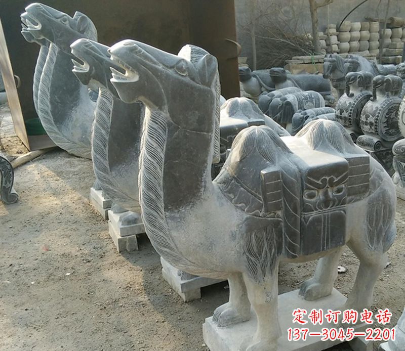 郴州青石动物骆驼石雕