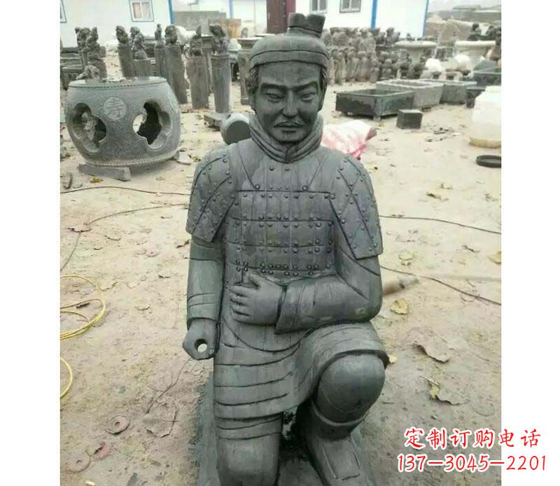 郴州青石仿古兵马俑雕塑,精巧细腻