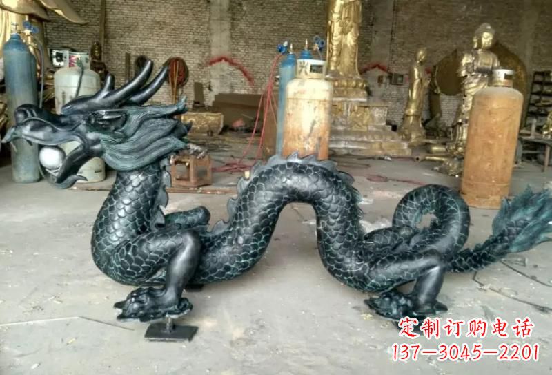 郴州青铜龙戏珠专业装饰艺术雕塑