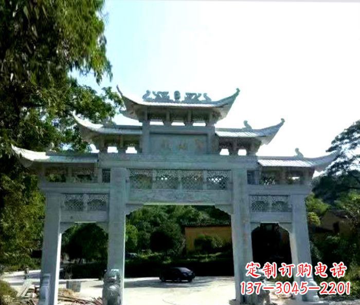 郴州艺术般的精美大理石牌坊雕塑,为您的家增添高雅气质