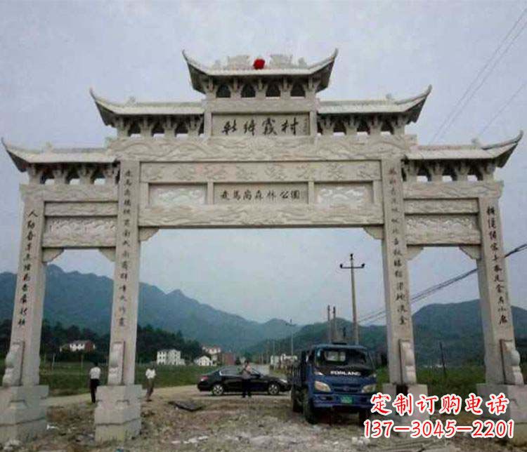 郴州三门牌坊石雕：细节讲究处处把精雕细琢