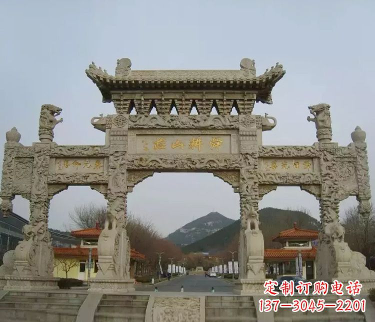 郴州铭刻美好时光,中领雕塑牌坊石雕