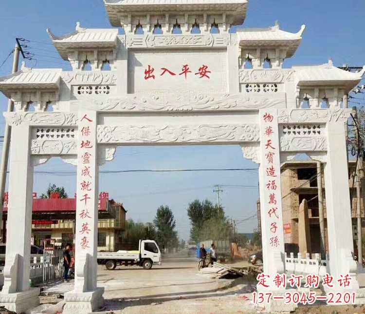 郴州三门石牌坊石雕艺术