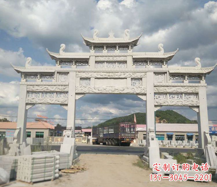 郴州精美大理石牌坊石雕——给您的家园增添优雅气质