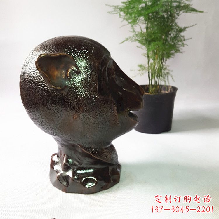 郴州生肖猴铸铜兽首
