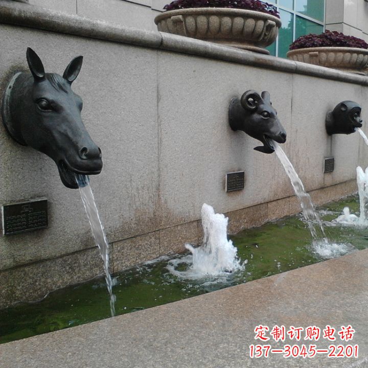 郴州十二生肖水景铜雕,精美装饰你的家居