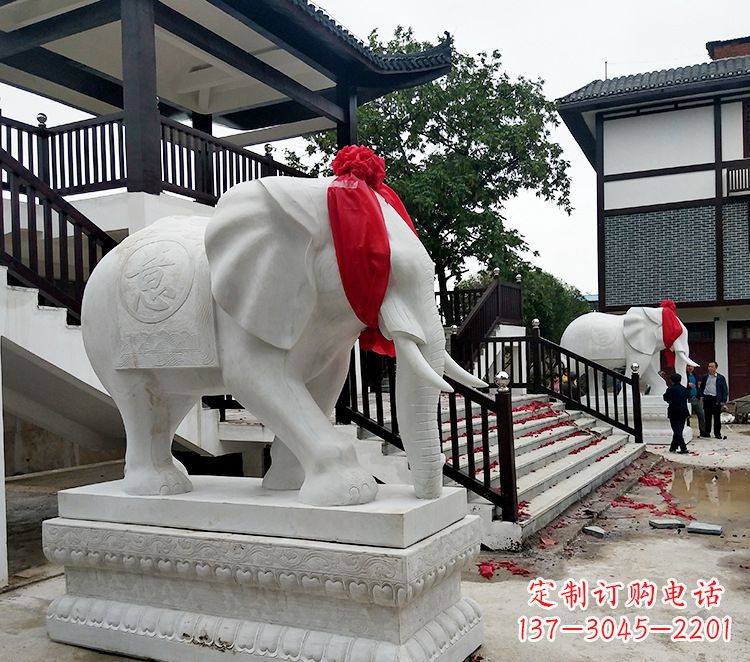 郴州迎接观音祝福的精美大象观音栏杆