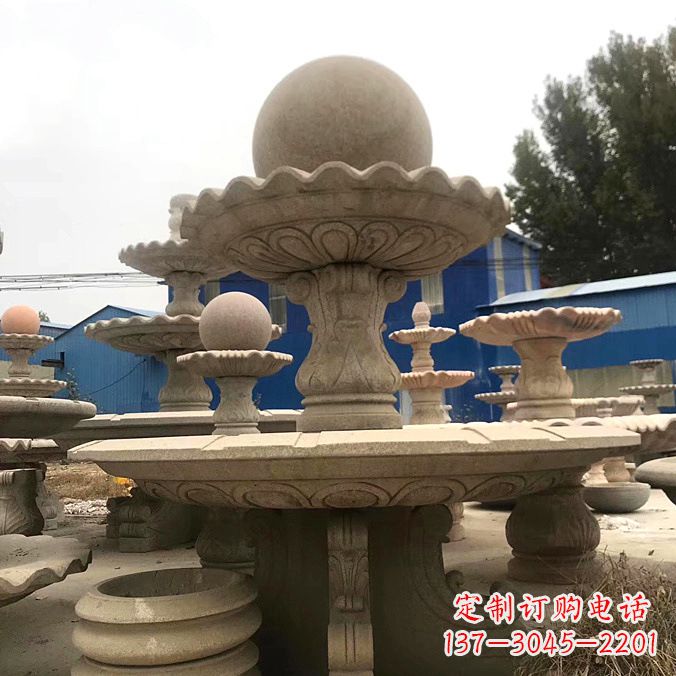 郴州拥有祥和之美的玉石风水球雕塑