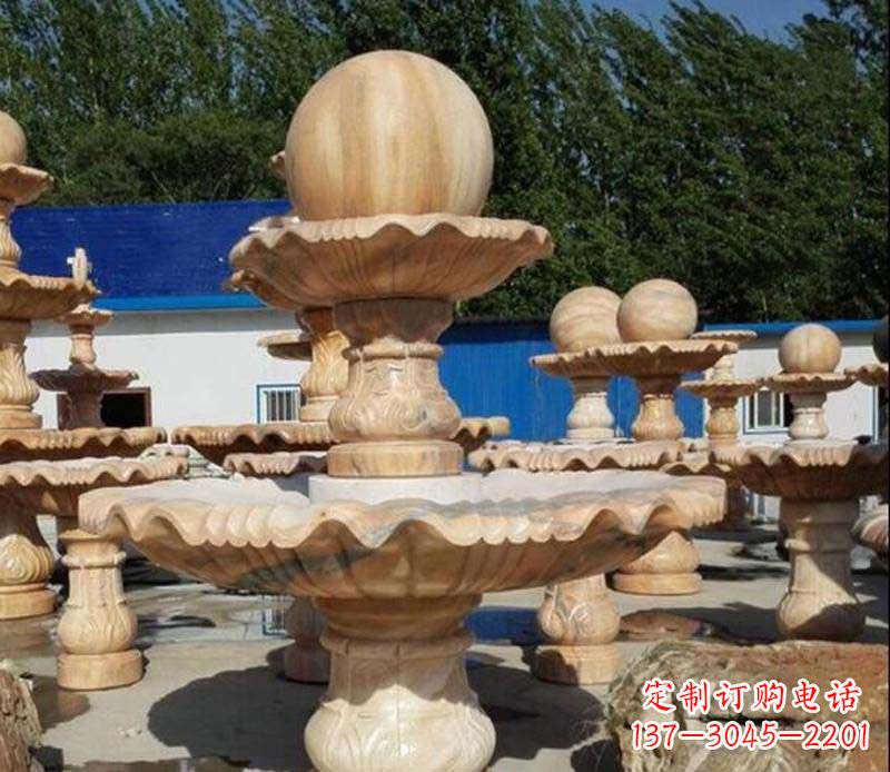 郴州石雕风水球景观雕塑