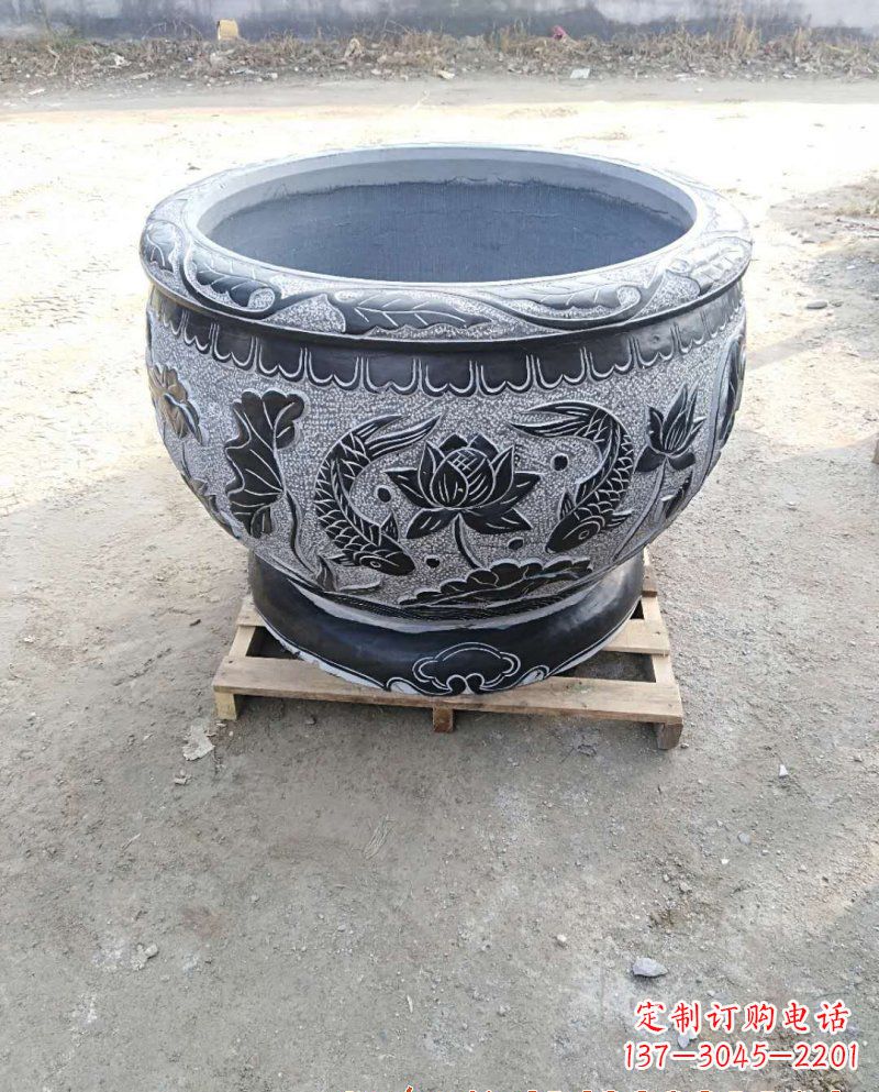 郴州独特雕花盆,精美别致的家庭装饰