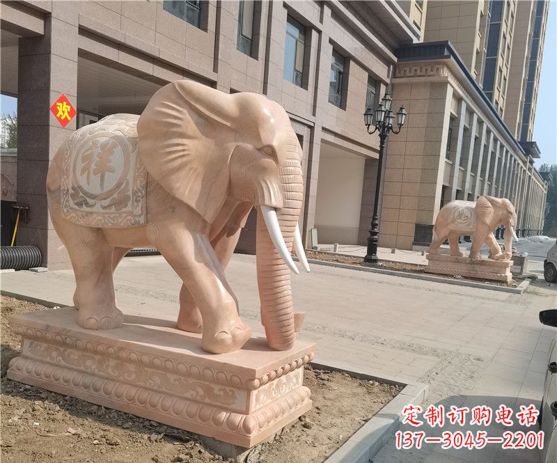 郴州石雕卷鼻大象