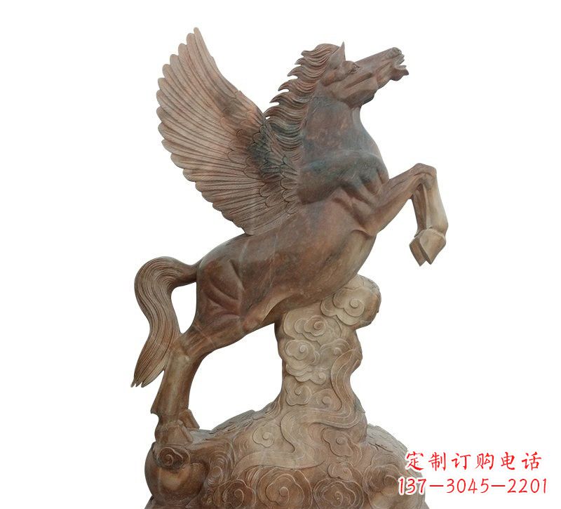 郴州石雕祥云飞马