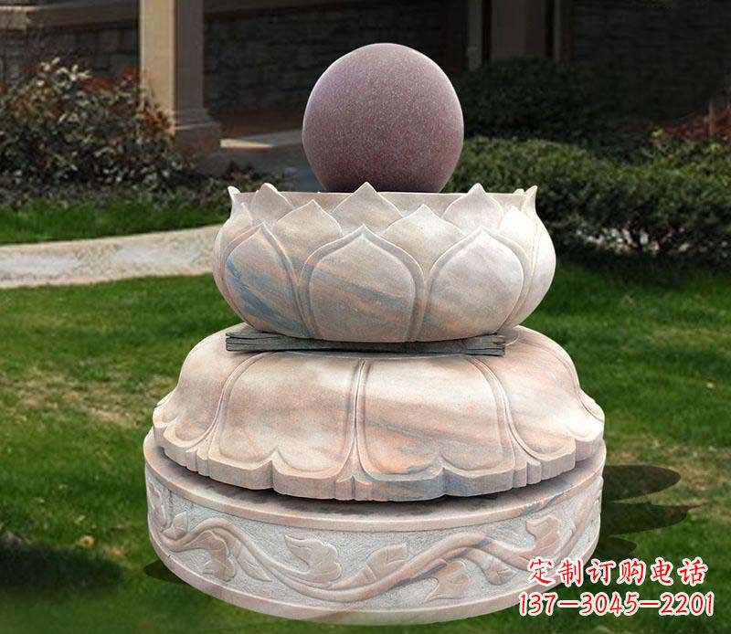 郴州石雕小区风水球雕塑