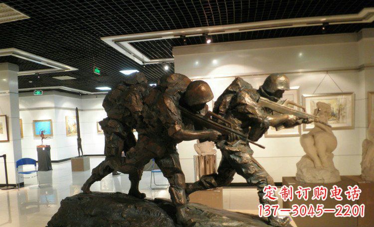 郴州士兵突击战士铜雕