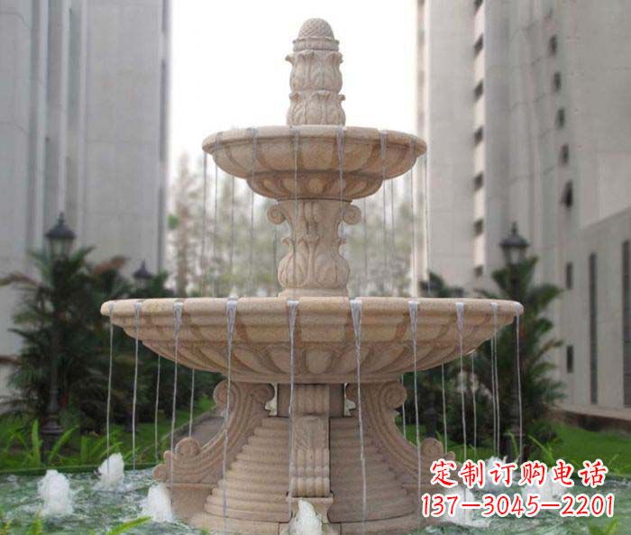 郴州双层喷泉小区石雕