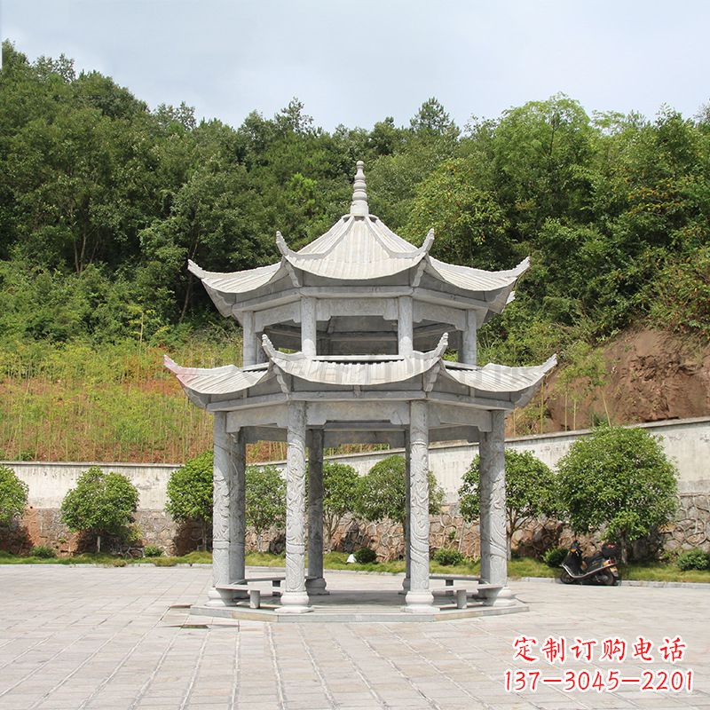 郴州双层庭院石凉亭