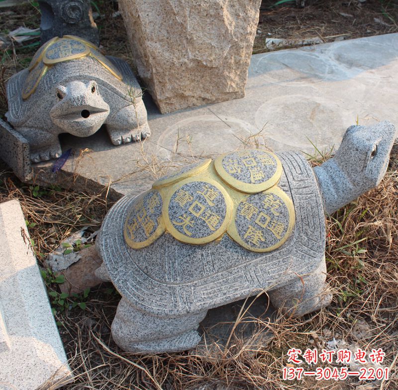 郴州水池乌龟石雕