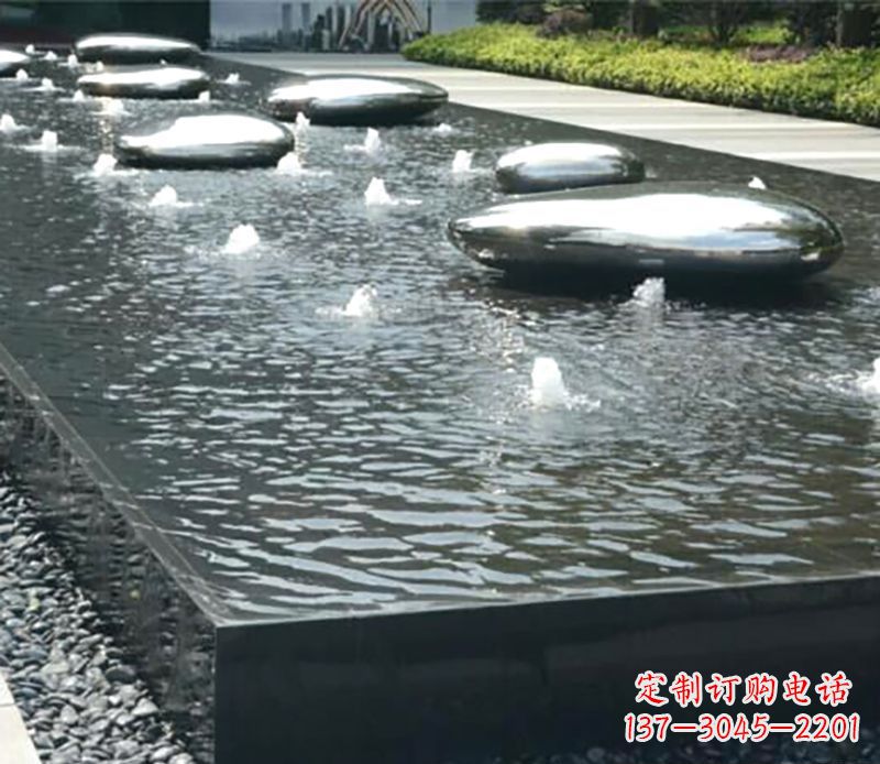 郴州水滴水池不锈钢雕塑