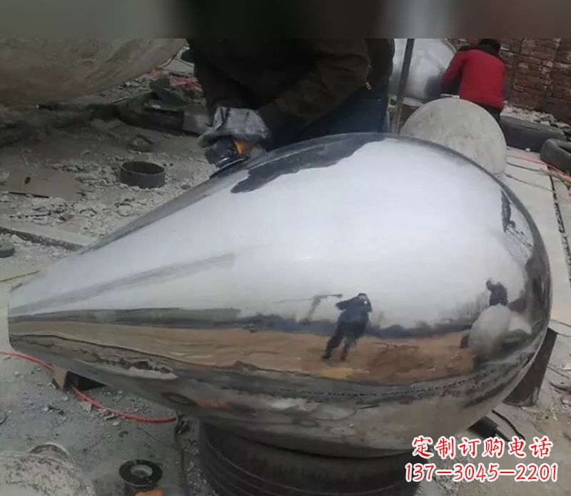 郴州水滴不锈钢商场雕塑