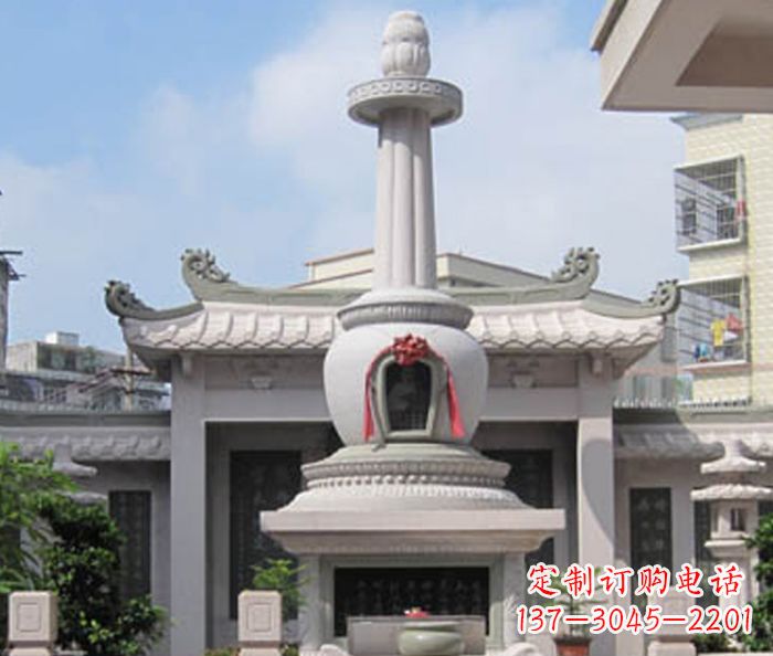 郴州寺庙景观舍利塔石雕 (4)
