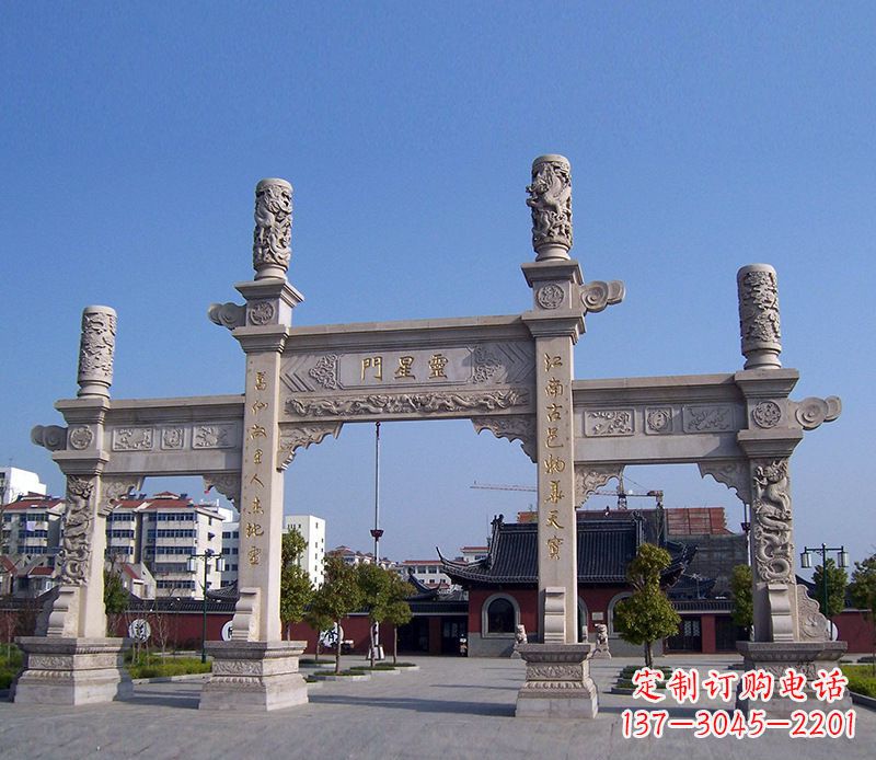 郴州寺庙景观石牌坊