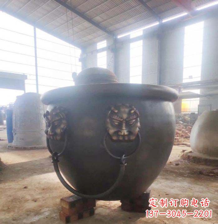 郴州寺庙水缸铜雕