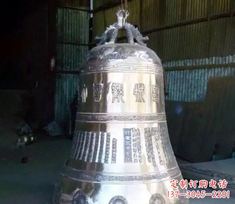 郴州寺庙铸铁铜钟雕塑