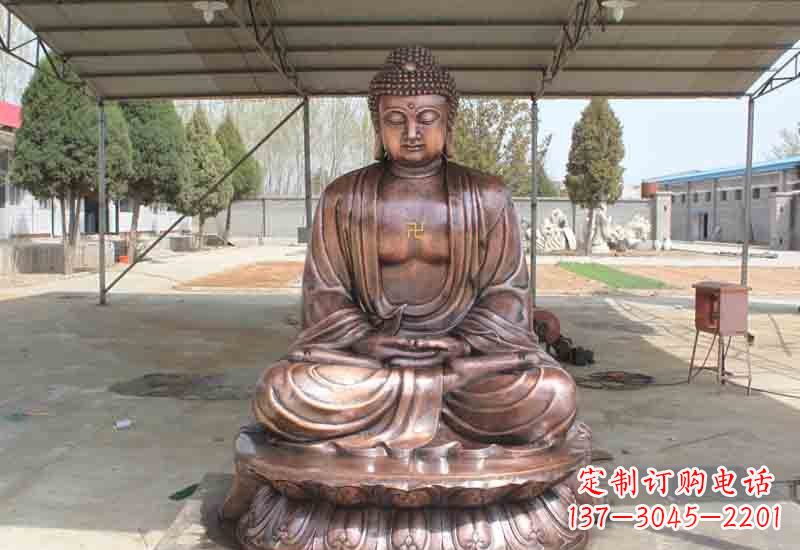 郴州寺庙铸铜如来佛像雕塑