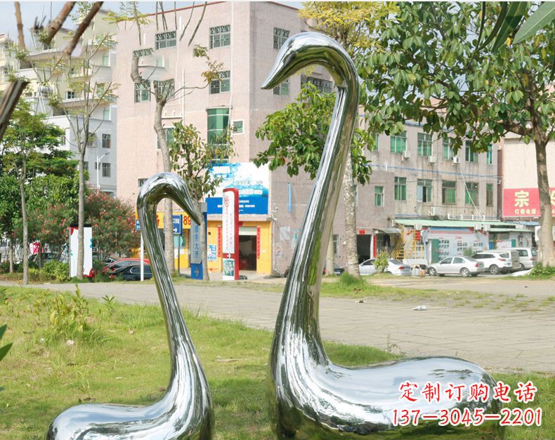 郴州天鹅抽象不锈钢雕塑112