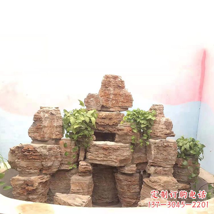 郴州庭院园林假山鱼池