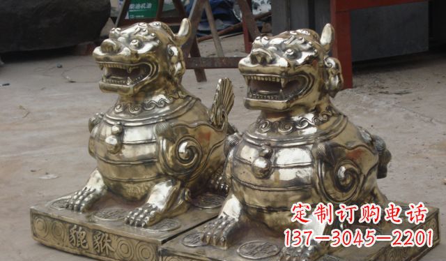 郴州庭院招财貔貅动物铜雕