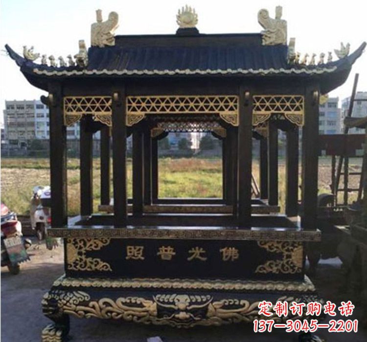 郴州铜雕佛光普照香炉