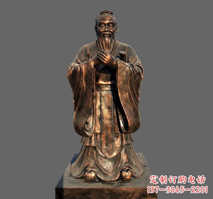 郴州铜雕古代名人孔子